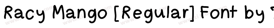 Racy Mango [Regular] Font by 7NTypes字体转换